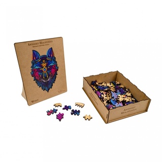 Philos Artefakt Holzpuzzle 2in1 - Wolf