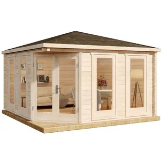 Alpholz Gartenhaus Maja 4,25 x 4,25 m Naturbelassen
