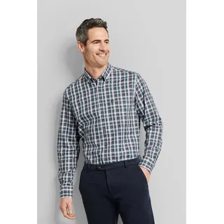 bugatti Langarmhemd »Modern Fit«, mit Button-Down-Kragen, rot