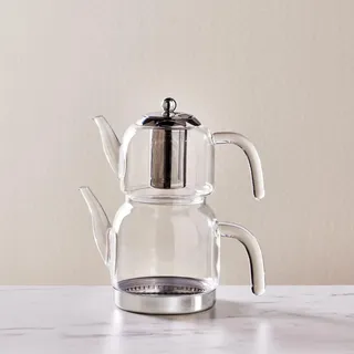 KARACA Panora Glas Maxi Teekanne Set mit Induktionsboden