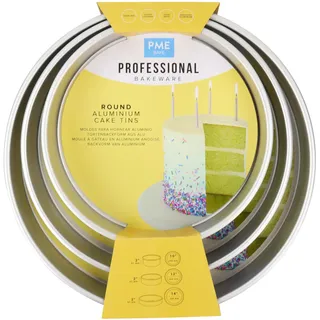 PME Runde Kuchenform - Set mit 3-50mm tiefen Formen