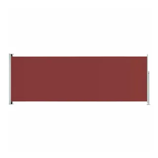 vidaXL Seitenmarkise 220 x 600 cm Rot Polyester