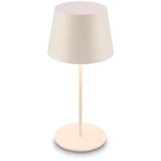 B.K.Licht Tischlampe Altweiß