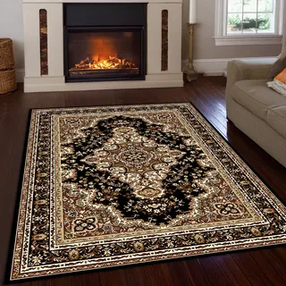 OTTO home Teppich »Oriental, Made in Belgium« rechteckig 7 mm Höhe Orient-Optik, mit Bordüre, Teppich, Kurzflor, Weich, Kundenliebling, braun,