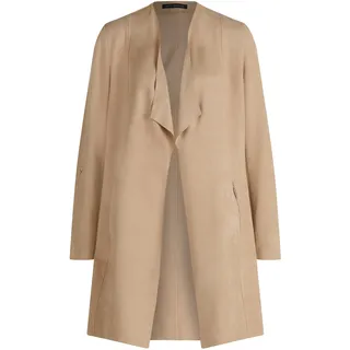 Jackenblazer BETTY BARCLAY "Blazer-Jacke ohne Verschluss", Damen, Gr. 46, beige, Obermaterial: 92% Polyester PES. 8% Elasthan EL., Blazer Jackenblazer