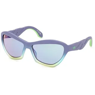 Adidas Originals Or0095 Polarisierte Sonnenbrille - Matte Violet / Gradient Or Mirror Violet - One Size