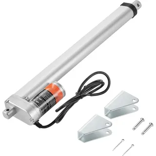 SM® - Elektrischer Linearantrieb 1500N 12V DC - IP54 - 300mm Hublänge - Geräuschpegel  60dB - Elektrischer Türöffner - 5mm/s Fahrgeschwindigkeit - Lineartechnik Verstellantrieb