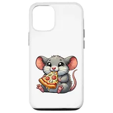 Hülle für iPhone 15 Pro Mäuse-Ratten-Pizza-Käse-Pilze Fast Food