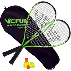 Bild Speed Badminton Set Vicfun Speed Badminton 100 Set, 868/0/0, einheitsgröße, schwarz/grün