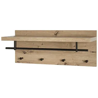 Haku-Möbel Wandgarderobe 37444 Eiche Braun