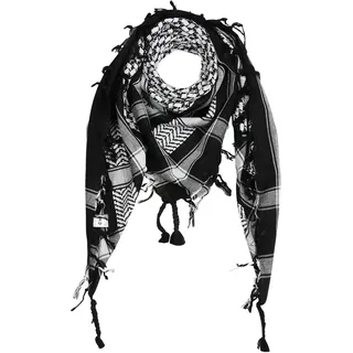 Freak Scene Palituch - schwarz - weiß - 100x100 cm - Pali Palästinenser Arafat Tuch - 100% Baumwolle