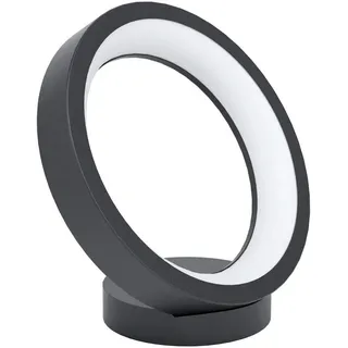 Eglo Led-Tischleuchte , Schwarz, Weiß , Metall, Kunststoff , rund , 27x26.5 cm , Farbwechsler, Farben fixierbar, Smartphone-Steuerung, Farbtemperaturwechsler , Lampen & Leuchten, Innenbeleuchtung, Tischlampen