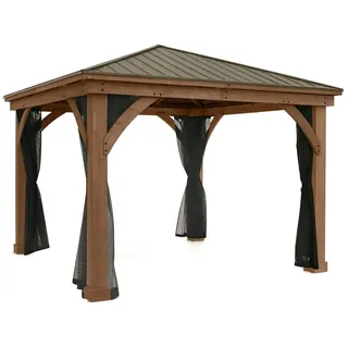 Westmann Moskitonetz für Pavillon 300 cm x 225 cm 4 Stück Schwarz