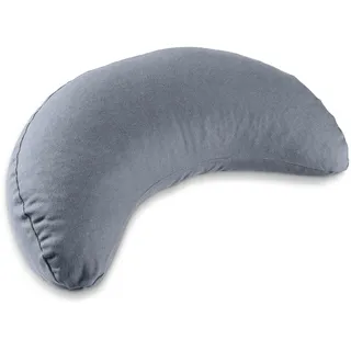 Lotuscrafts Yogakissen Halbmond Shanti - Halbmondkissen - Meditationskissen mit Bezug aus 100% Baumwolle - Yoga Sitzkissen halbmondförmig mit Dinkelfüllung - GOTS Zertifiziert