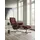 Relaxsessel Mayfair Leder 79 x 102 x 73 cm rot mit Hocker