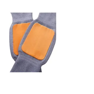Winter Knieschützer 2PCS Winter Warme Wolle Kaschmir Beinlinge Ärmel Dicke Fleece Gefüttert Knie Pads Brace Unterstützung Schutz Protector Lange thermische Wraps ( Color : Medium Gray-Velvet , Size :