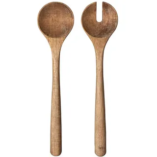 By On 5272203004 Salatbesteck, Akazie, Braun, 28 x 6,5 x 1,5 cm