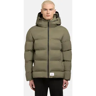 khujo Steppjacke »Steppjacke Silas2-YM«, mit Kapuze urbane Herren Winterjacke mit großer Kapuze, grün