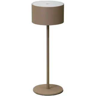 MÜLLER-LICHT LED-Akku-Tischleuchte Flora, 2 W, 110 lm, 3000 K, braun