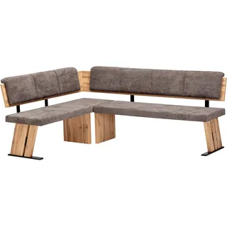massivline & more Eckbank SK Kota Braun 155 x 205 cm