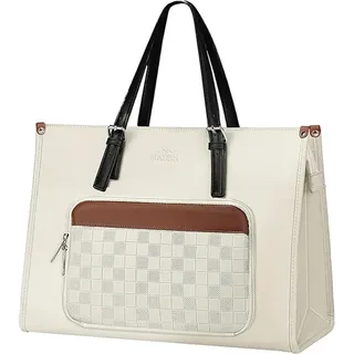 MATEIN Arbeitstasche Damen, Laptoptasche 15.6 Zoll mit Isolierted Lunch-Fach, Schultasche Damen, Aktentasche Wasserdicht, Handtasche Mit Kühlfach, Lehrertasche für Office, Tägliche Freizeit, Braun