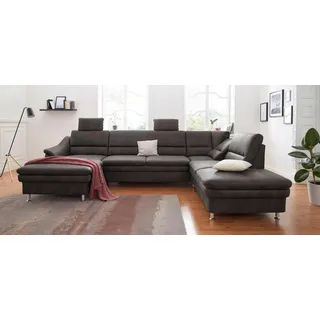 sit&more Wohnlandschaft Mikrofaser 3-Sitzer Grau