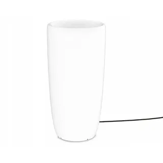 FLOWERPOT M weißer Lampenschirm tragbar Gartenleuchte 1x E27/25W