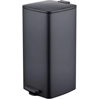 Relaxdays Mülleimer 30 l Schwarz