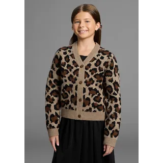 Kidsworld Strickjacke »Strickjacke mit Leo-Muster« Strickjacke, in Leo-Optik