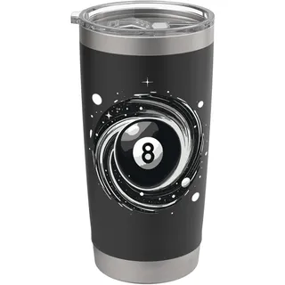 Billard Spiel Billardtisch Snooker Pool Billard Doppelwandiger Edelstahl-Thermobecher