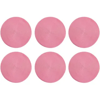 Butlers Tischset (6er Set) Ambiente , Rosa , Kunststoff , 38x38 cm , Heimtextilien, Wohntextilien, Tischwäsche, Tischsets