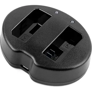 DF-LPE5UH Ladegerät Kompatibel mit [Canon] EOS 1000D, EOS 450D, EOS 500D, EOS Kiss F, EOS Kiss X2, EOS Kiss X3, EOS Rebel T1i, EOS Rebel XS 18-55IS