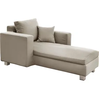 Fink Chaiselongue »CARLO«, für Outdoor geeignet, UV beständig, lange Armlehne rechts, beige