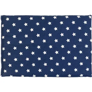 GIRAFFENLAND Johanniskernkissen 30 x 20 cm, Sterne-blau - Als Wärmekissen & Kältekissen - Körnerkissen für Mikrowelle und Backofen - 30x20cm