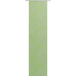 Neutex for you! Schiebegardine »Pelotas« Klettband 1 Stk. tlg. inkl. Befestigungszubehör, Scherli Qualität, Halbtransparent, modern, grün