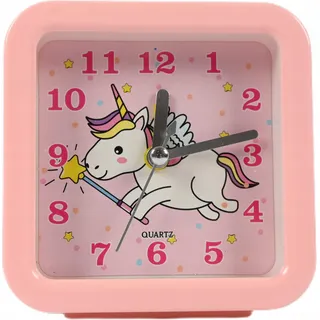 Einhorn Wecker für Kinder - Lauter Alarm & Gut Lesbares Ziffernblatt - 10cm Kinderwecker Bunt