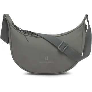 Johnny Urban Crossbody Bag Damen & Herren Grau - Ally Medium | Moon Bag Design - Umhängetasche im Halbmond Stil - Halbrunde Tasche mit verstellbarem Gurt - Wasserabweisend