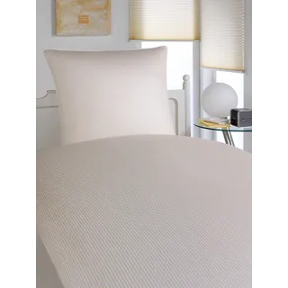 ELEGANTE Hamburger Streifen natur 155 x 220 cm + 80 x 80 cm