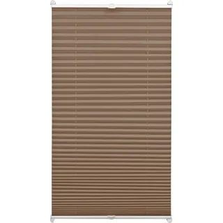 Gardinia EasyFix Plissee mit 2 Bedienschienen 80 cm x 130 cm Taupe