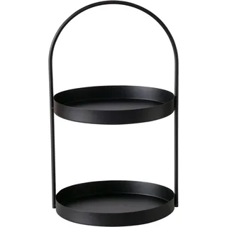 Boltze Deko-Etagere Joko 44 cm x 26 cm x 27 cm Schwarz