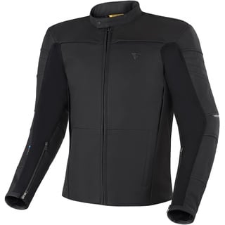 SHIMA SHADOW TFL Motorradjacke Herren | Premium Biker-Lederjacke Belüftet mit CE Rücken, Schulter und Ellbogen Protektoren, verstärkte Doppelnähte, TFL-Kühltechnik (Schwarz, XL)