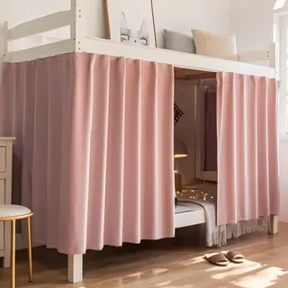 haozaikeji Bettvorhang Hochbett Mädchen Jungen Bett Vorhang Lichtdicht Verdunkelung Betthimmel Studentenwohnheim Etagenbett Vorhänge Kinder Etagenbett Bettvorhang für Kinderzimmer und WG,1.35×2 M