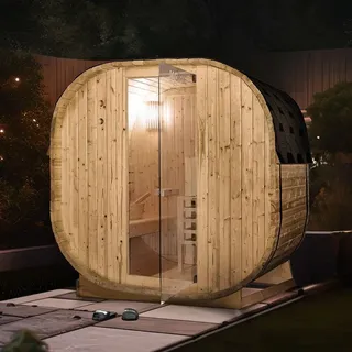 Home Deluxe CUBE M inkl. 3,6 kW Ofen + int. Steuerung