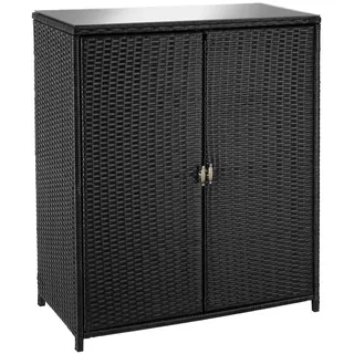 Tectake tectake® Gartenschrank, mit Aluminiumgestell, wetterfest und UV-beständig, 84,5 x 40,5 x 103,5 cm
