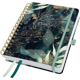 Sigel Buchkalender Jolie 2025 Glamorous Leaves