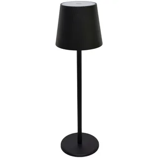 Novel Akku-Tischleuchte , Schwarz , Kunststoff , Uni , F , 36 cm , Touch (on/off), aufladbar über Usb, transportabel , Lampen & Leuchten, Innenbeleuchtung, Tischlampen, Akku-Tischlampen