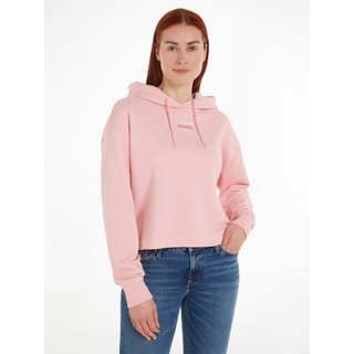 Tommy Jeans Kapuzensweatshirt »TJW RLX ESSENTIAL LOGO1 HOOD EXT«, mit Markenlabel Stickerei, pink