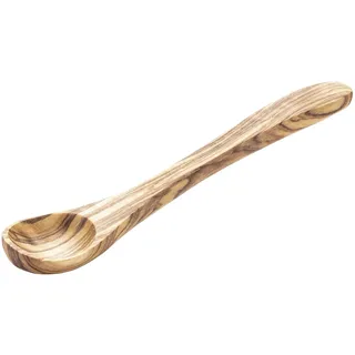 APS Löffel, 2er Set -OLIVE- Länge: 14 cm Olivenholz (Jedes Teil ist ein Unikat. Farbe und Maserung kann abweichen.)