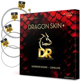 DR Strings Dragon Skin+ DBQ-40 – E-Bass Light 40-100