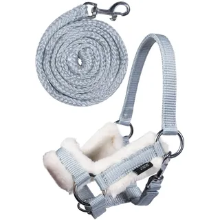 HKM Hobby Horse Halfterset Grau